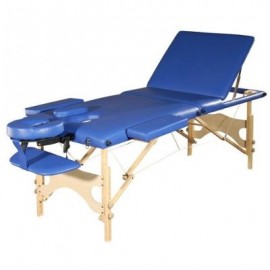 Camilla para masajes portatil color azul de lujo