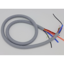 Manguera de mano de plástico de alambre de acero chino con cables y tubos