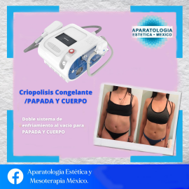 Criopolisis Congelante Doble manipulo /PAPADA Y CUERPO (disuelve tu grasa de forma permanente y sin rebote)