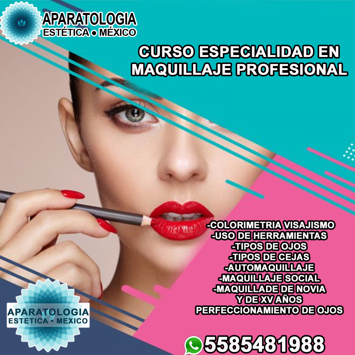 Curso especialidad en el maquillaje profesional - Aparatologia Estética  México