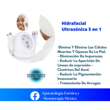 Hidrafacial Ultrasónica 5 En 1
