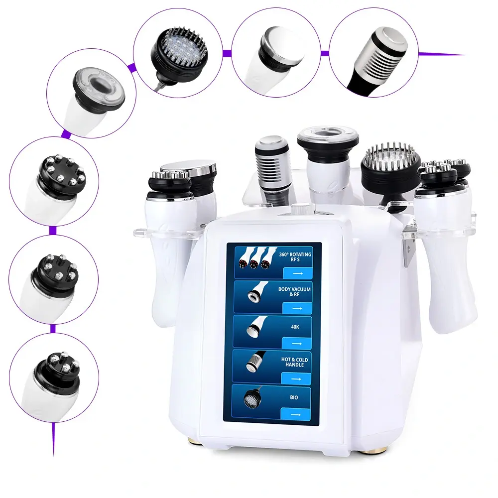 CAVITACION Radiofrecuencia 3D rotativa 360° giratorio  +VACUMTERAPIA/RF BIPOLAR+ MARTILLO FRIO+ FOTOTERAPIA/GALVANICA