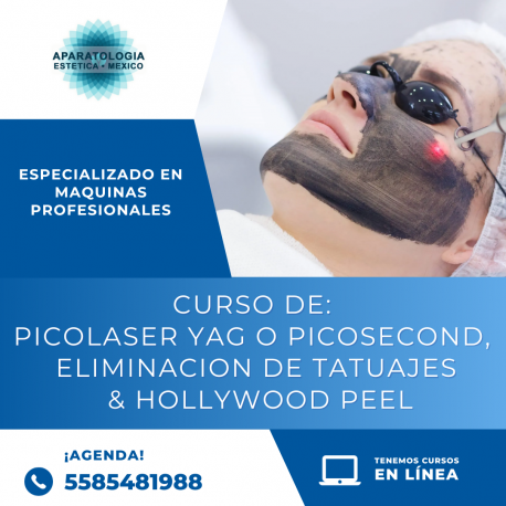 CURSO PICOLASER YAG TECNICA ELIMINACION DE TATUAJES+HOLLYWOOD PEEL (FACIAL DE CARBONO)