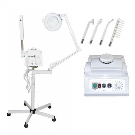 PRO-FS8820 Vaporizador facial 3 en 1, lámpara de aumento y máquina facial de alta frecuencia